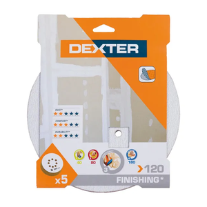 DEXTER-5 DISQUES PLATRE 225MM-G120