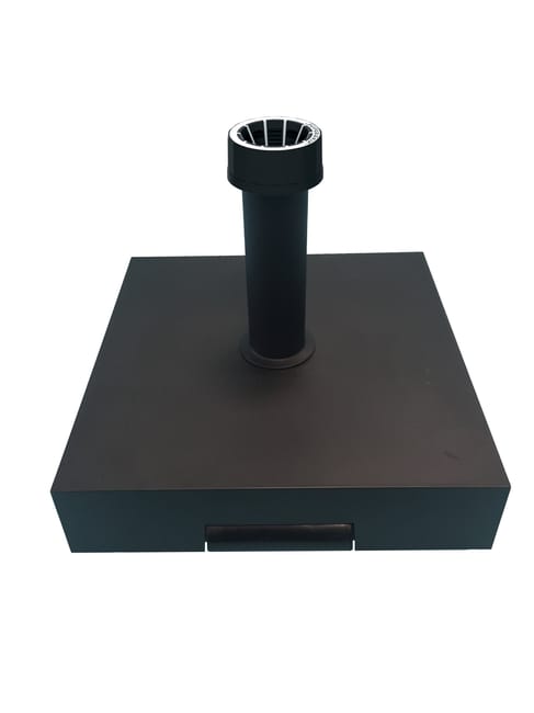 PIED DE PARASOL BETON 40 KG NOIR