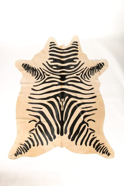 TAPIS PEAU DE VACHE Imprimée zèbre