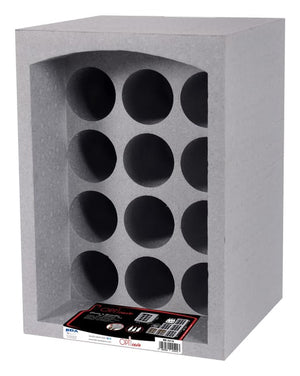 CASIER 12 BOUT POLYST GRIS H50XL35XP29.5