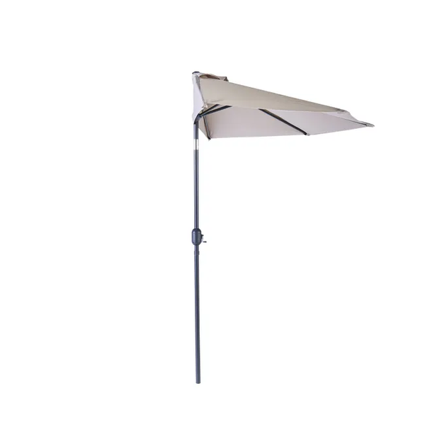 PARASOL BALCON ARKEA ALU DEMI ROND TAUPE