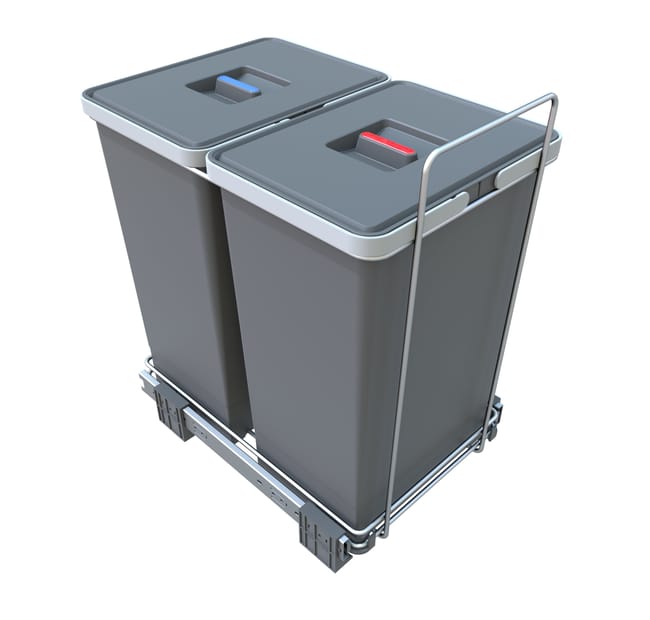 POUBELLE DE TRI A FIXER ECOFIL 24+24L