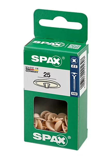 Cache-vis vis Z2 beige ø12 mm - 25 pièces