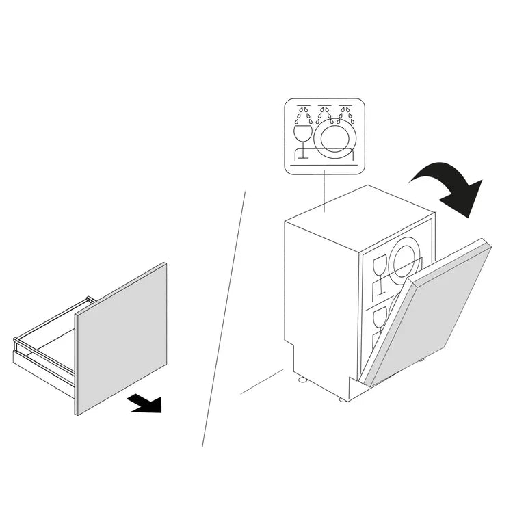TIROIR/PORTE LV L60XH77 SEVILLA BLANC