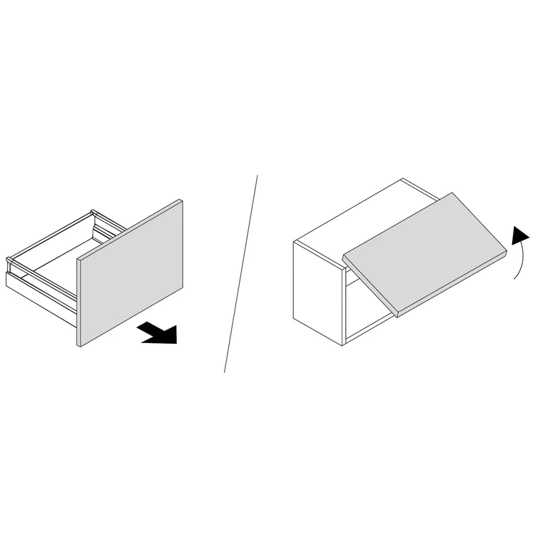 TIROIR/LIFT L90XH39 SOFIA BLANC