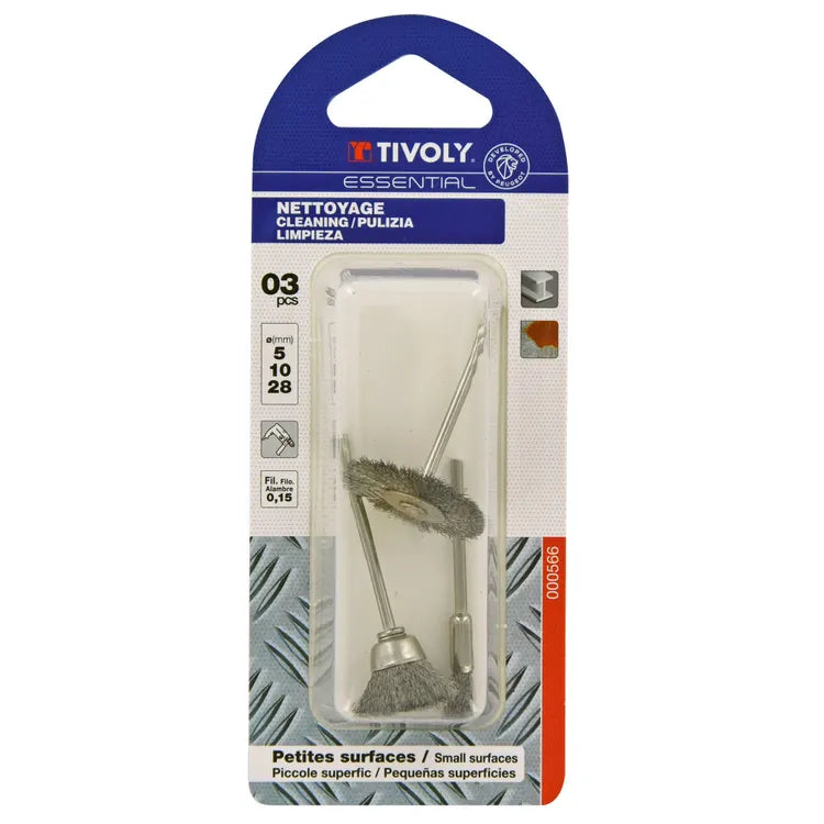 3 BROSSES MINI: 1 PINC+1 COUPE+1 1PLATE