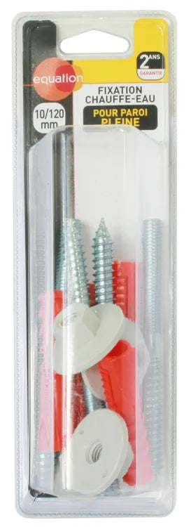 4 FIXATION CHAUF EAU 10/120MM MUR PLEIN