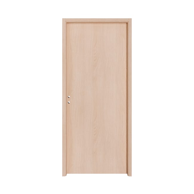 Bloc-porte fin de chantier Lia chêne clair, H.204 x l.83 cm, réversible
