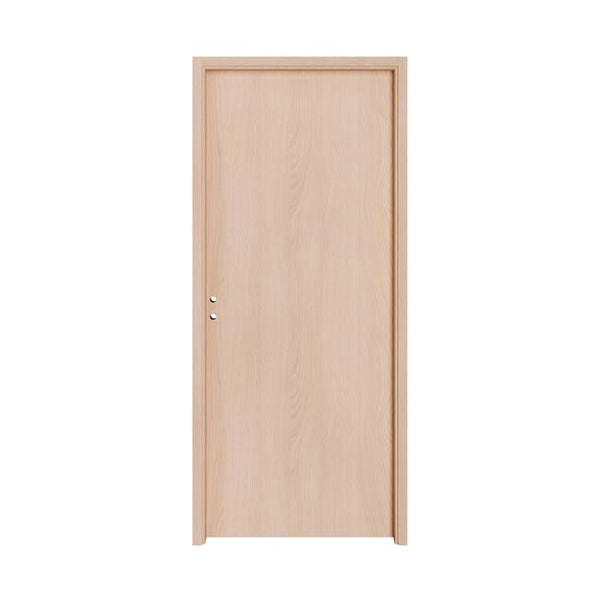 Bloc-porte fin de chantier Lia chêne clair, H.204 x l.73 cm, réversible