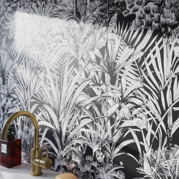 Carrelage mural blanc/noir mat l.60 x L.120 cm Amazonia ARTENS