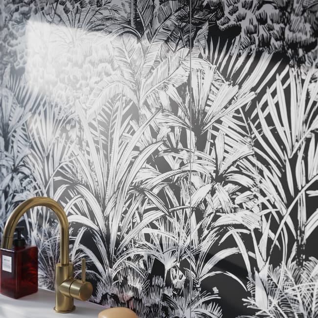 Carrelage mural blanc/noir mat l.60 x L.120 cm Amazonia ARTENS