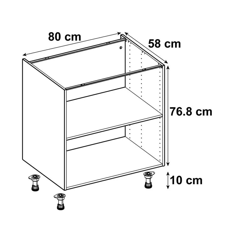 CAISSON BAS BLANC L80XH77XP58