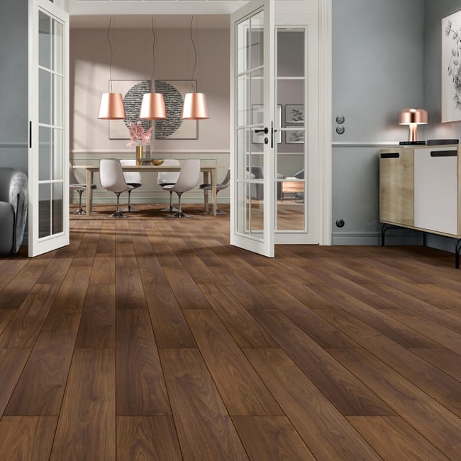 Sol stratifié CREATIV LINE pavia noyer, Ep.8 m