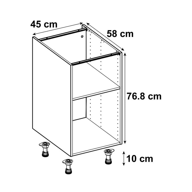 CAISSON BAS BLANC L45XH77XP58