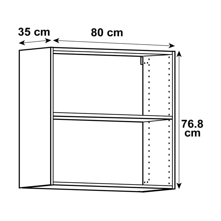 CAISSON HAUT BLANC L80XH77XP35