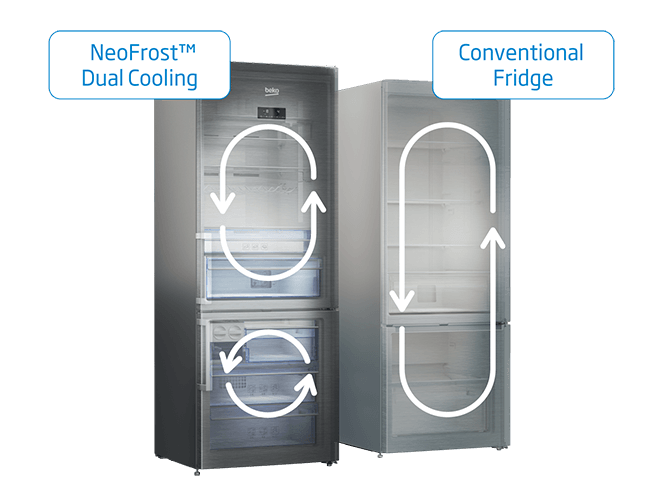 REFRIGERATEUR BEKO BCNA275E4FN - NEOFROST Combiné Intégrable