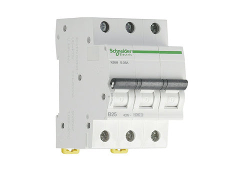 Disjoncteur K60N-B25-3 B 25A tripolaire Schneider A9K01325